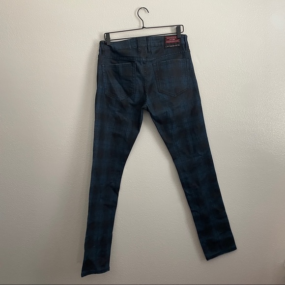 Lip Service Needle Plaid Jeans Size 32 - Picture 6 of 9
